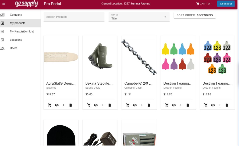 QC Supply B2B Pro Portal app for Shopify Plus with self-service user management